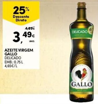 Continente Azeite Virgem Gallo 0.75L promoção