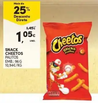 Continente Snack Cheetos 96g promoção