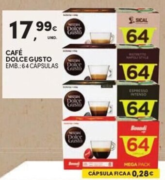 Continente Café Dolce Gusto 64 cápsulas promoção