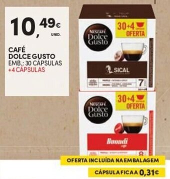 Continente Café Dolce Gusto 30 cápsulas promoção
