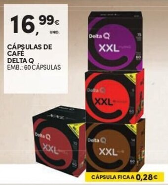 Continente Cápsulas de Café Delta Q 60 cápsulas promoção