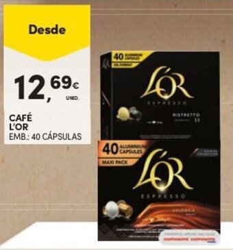 Continente Café L'or 40 cápsulas promoção