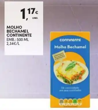 Continente Molho Bechamel Continente 500ml promoção