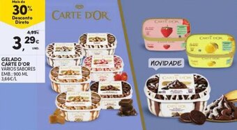 Continente Gelado Carte D'Or 900ml promoção