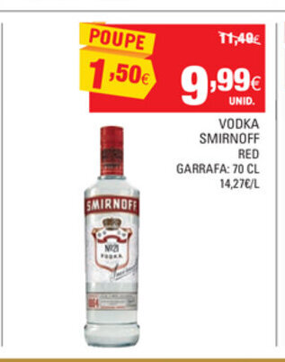 Vodka Smirnoff Red 70cl