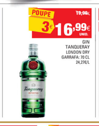 Gin Tanqueray London Dry 70cl