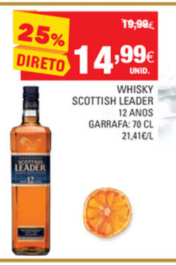 Whisky Scottish Leader 12 Anos 70cl