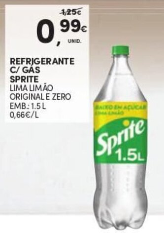 Continente Refrigerante c/Gás Sprite 1.5L promoção