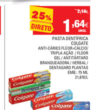 Continente Pasta Dentífrica Colgate 75ml promoção