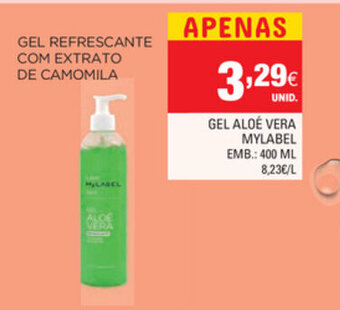 Continente Gel Aloé Vera Mylabel 400ml promoção