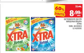 Continente Detergente em Pó Màquinar Roupa Xtra 80 Doses promoção