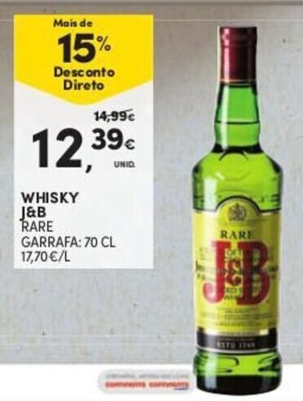 Continente Whisky J&B 70cl promoção