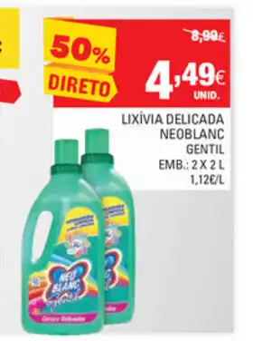 Continente Lixívia Delicada Neoblanc Gentil 2x2L promoção