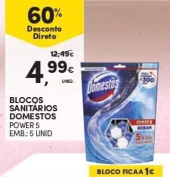 Continente Blocos Sanitarios Domestos 5 unid promoção