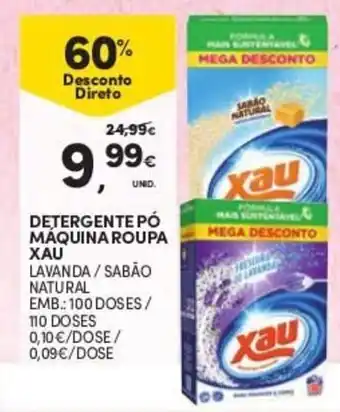 Continente Detergente Pó Maquina Roupa Xau 100 / 110 doses promoção