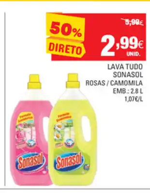 Continente Lava Tudo Sonasol Roxas/ Camomila 2.8L promoção
