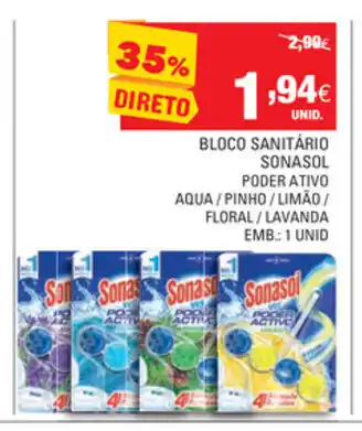 Continente Bloco Sanitário Sonasol Poder Ativo 1 Unid promoção