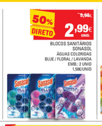 Continente Blocos Sanitários Sonasol 2 Unid promoção