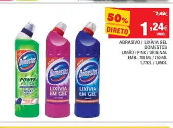 Continente Abrasivo/ Lixívia Gel Domestos 700ml/750ml promoção
