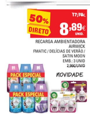 Recarga Ambientadora Airwick 3 Unid