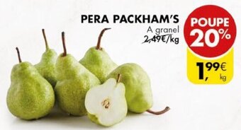 Pingo Doce Pera Packham's promoção