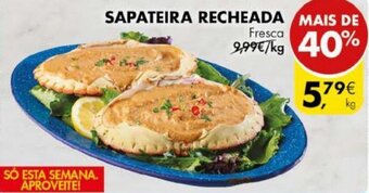 Pingo Doce Sapateira Recheada promoção