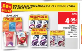 Continente Recarga Ambientadora Glade Relax Zen 2 Unid promoção