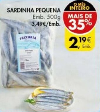 Pingo Doce Sardinha Pequena 500g promoção