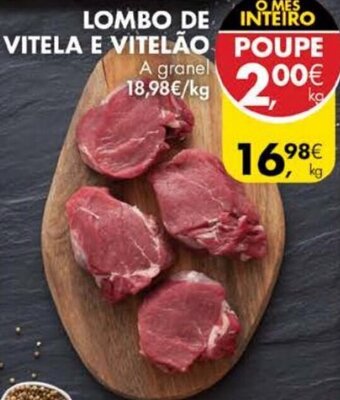 Pingo Doce Lombo de Vitela e Vitelão promoção