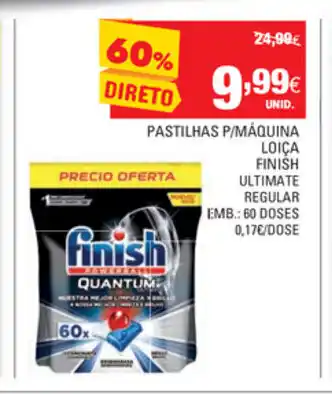 Continente Pastilhas P/Máquina da Loiça Finish Ultimate Regular 60 Doses promoção