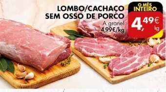 Pingo Doce Lombo/Cachaço sem Osso de Porco promoção