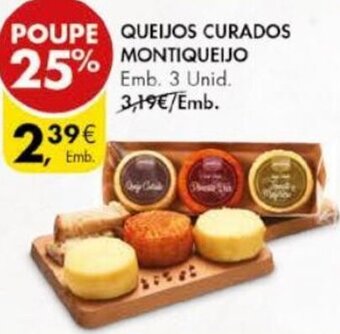 Pingo Doce Queijos Curados Montiqueijo 3 Unid promoção