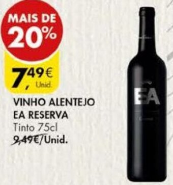 Pingo Doce Vinho Alentejo ea Reserva 75cl promoção