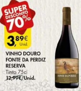 Pingo Doce Vinho Douro Fonte da Perdiz Reserva 75cl promoção