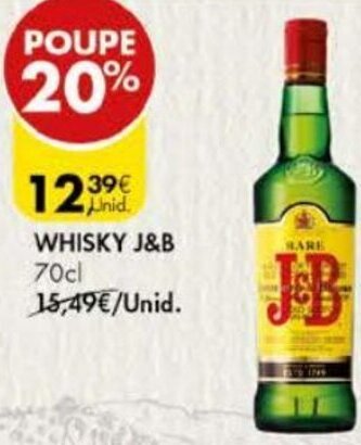 Pingo Doce Whisky J&B 70cl promoção