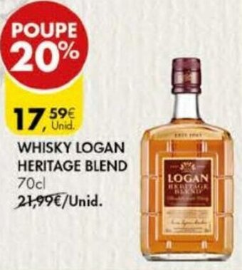 Pingo Doce Whisky Logan Heritage Blend 70cl promoção