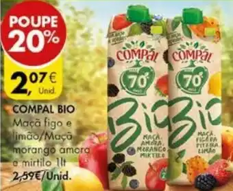 Pingo Doce Compal Bio 1lt promoção