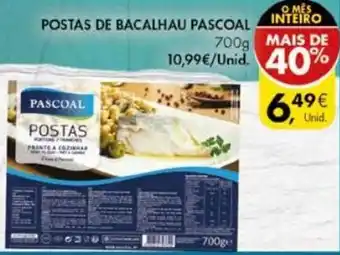 Pingo Doce Posta de Bacalhau Pascoal 700g promoção