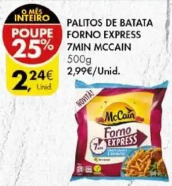 Pingo Doce Paliots de Batata Forno Express 7min McCain 500g promoção