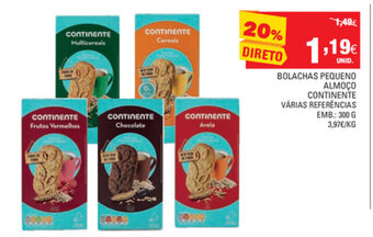 Bolachas Pequeno Almoco Continente 300g
