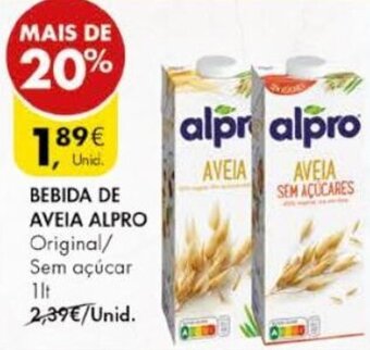 Pingo Doce Bebida de Aveia Alpro 1lt promoção