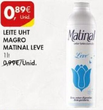 Pingo Doce Leite UHT Magro Matinal Leve 1lt promoção
