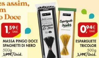 Pingo Doce Esparguete Tricolor 500g promoção