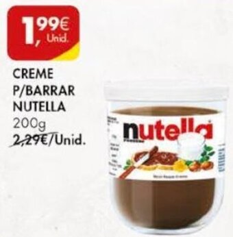 Pingo Doce Creme P/Barrar Nutella 200g promoção