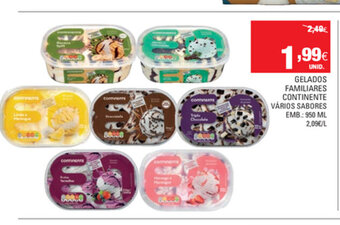 Gelados Familiares Continente 950ml