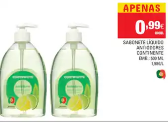 SAbonete Líquido Antiodores Continente 500ml