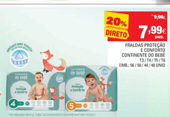 Fraldas Proteção e Conforto Continente do Bebé T3/T4/T5/T6
