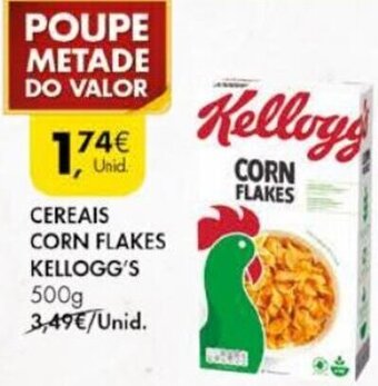 Pingo Doce Cereais Corn Flakes Kellogg's 500g promoção
