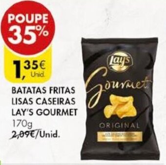 Pingo Doce Batatas Fritas Lisas Caseiras Lay's Gourmet 170g promoção