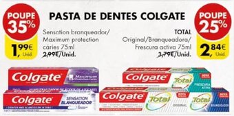 Pingo Doce Pasta de Dentes Colgate 75ml promoção
